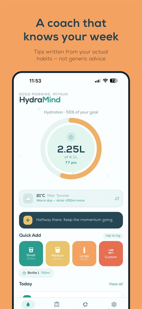 HydraMind screen