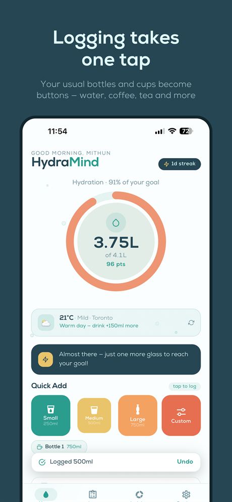 HydraMind screen