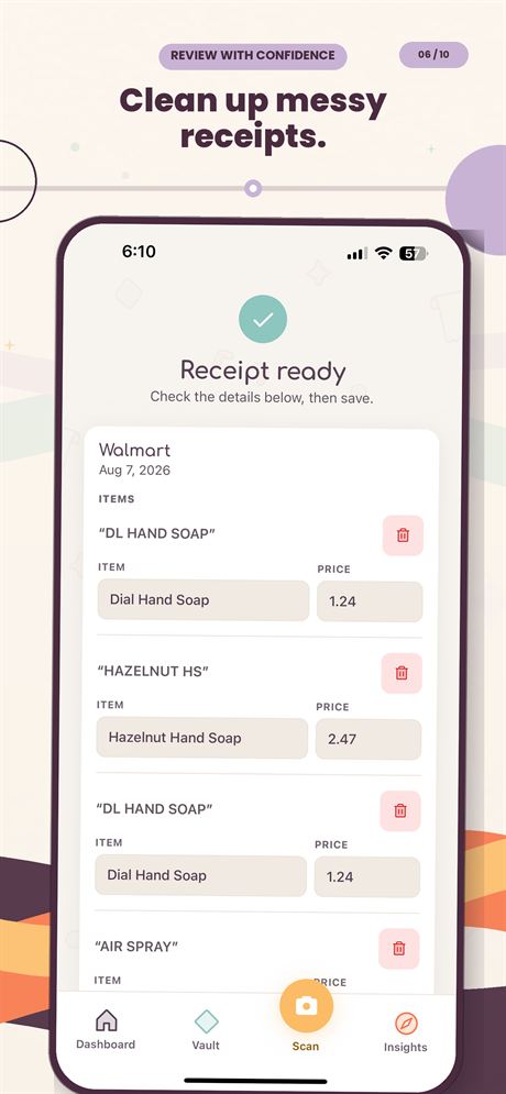 Snapceipt screen